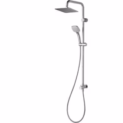 Colonne de douche IdealRain Cube sans mitigeur, convient pour association avec mitigeur encastré douche de tête 200 x 200 mm, ...