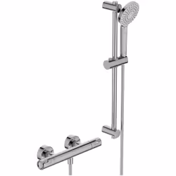 Vivez une expérience de douche révolutionnaire avec l' ensemble de douche mitigeur thermostatique Ceratherm T50 Ideal Standar ...