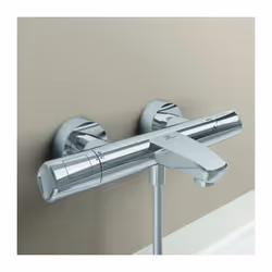 Ideal Standard Thermostat de bain CeraTherm T100 A7238AA DN15 Body 100% Cool Aérateur Disconnecteur anti-retour DVGW à sécuri ...