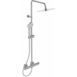 CeraTherm - Colonne de douche T100 avec thermostat, 20 cm, 3 jets, chrome A7240AA - Ideal Standard