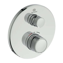 Ideal Standard - CeraTherm Navigo thermostatique de douche à encastrer A7295AA rond, kit de montage final, chromé