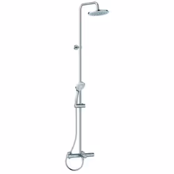 Le set de douche CeraTherm T25 comprend mitigeur thermostatique de baignoire finition chrome matériau : laiton commande : aux ...