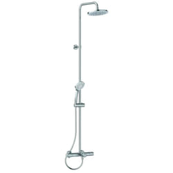 CeraTherm - Set de douche avec thermostat de baignoire, diamètre 200 mm, 3 jets, chrome A7590AA - Ideal Standard