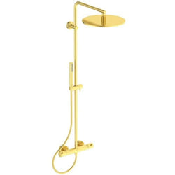 Colonne de douche thermostatique Ceratherm T125 or brossé