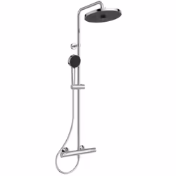 Set de douche CeraTherm T25+ comprend Mitigeur de douche couleur : chrome matériau : métal montage mural, type de raccordemen ...