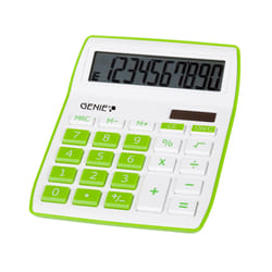 Genie 840 G calculatrice Bureau Calculatrice à écran Vert, Blanc