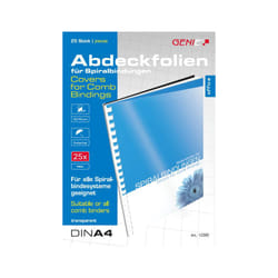 Genie 12385 matériel de reliure A4 Transparent 25 pièce(s)