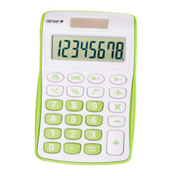 Genie 120 G calculatrice Poche Calculatrice à écran Vert, Blanc