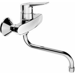 Hansa - Twist - Mitigeur d'évier mural, chrome 09692193