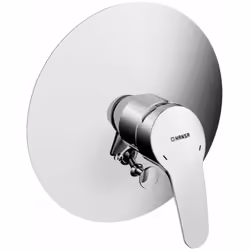 Mitigeur de baignoire encastré DN15 couleur chrome matériau laiton raccordement G 1/2 interrupteur à tirette retour automatiq ...