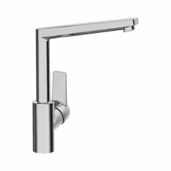 HANSA HANSATWIST 1 x robinet de cuisine Mitigeur monocommande, commande latérale montage sur pied, DN15 1 trou bec orientable ...