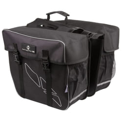 M-Wave Amsterdam Double Arrière Sacoche pour bicyclette 30 L Polyester Noir, Gris