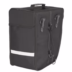 M-Wave Amsterdam Single Arrière Sacoche pour bicyclette 18 L Polyester Noir, Gris