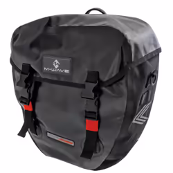 M-Wave Alberta, Arrière, Sacoche pour bicyclette, Noir, 40 L, 130 mm, 400 mm