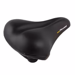 Velo Elasto D2, Selle de vélo, Ville, Unisexe, Noir, Monochromatique, 22 cm