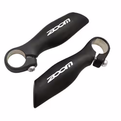 Embout de cintre vélo aluminium noir ergonomique avec bouchons de cintre Zoom