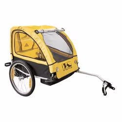 Remorque vélo M-WAVE Carry All 40 SUS 20 pouces Jaune - Mixte - Jusquà 50 kg