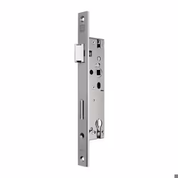 Serrure à encastrer - BKS - B 1314 - DIN gauche/droite - Zinc moulé - Têtière inox mat