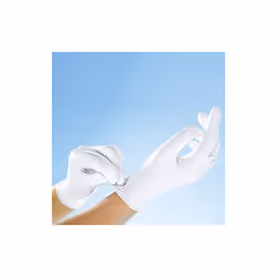 franz Mensch gant nitrile ''SAFE LIGHT'' HYGONORM, S, blanc sans poudre, longueur: 240 mm, ne provoque pas d'allergie, convie ...