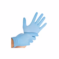 FRANZ MENSCH HYGOSTAR SAFE VIRUS LOT DE 1000 GANTS D'EXAMEN EN NITRILE, CARTON, BLEU, 8/M, L : 24 CM, GANTS D'EXAMEN, GANTS J ...