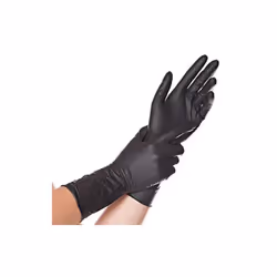 Matériau ,: Nitrile, non poudrés Longueur ,: 30 cm Tailles ,: XL, L, M, S Couleurs ,: blanc, bleu, noir Normes ,: CE - EN 455 ...