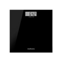 Medisana Pèse-personne Intelligent PS 402 avec Application et Affichage Grand Écran LCD - Balance de Bain Noire, Bluetooth