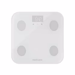 Medisana BS 600 connect, Pèse-personne électronique, Blanc, kg, lb, ST, Carré, 8 utilisateur(s), AAA