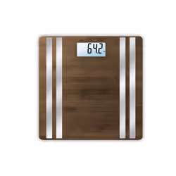 Medisana BS 552, Pèse-personne électronique, 180 kg, 100 g, Bambou, Argent, kg, lb, Rectangle