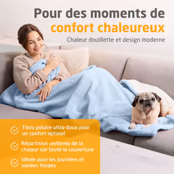 Couverture Chauffante Reversible - Medisana - Hb 415 - 120 W - 9 Réglages - 180 X 130 Cm - Bleu - Vue supplémentaire 2