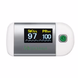 Medisana PM 100 moniteur de fréquence cardiaque Doigt Argent, Blanc