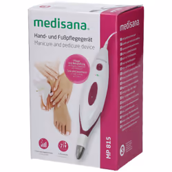 Medisana MP 815, Polisseur à ongles électrique, 7 tête(s), Boutons, Rose, Blanc, Secteur