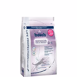 bosch Tiernahrung Senior Age & Weight, Senior, Toutes races, Volaille, 11,5 kg, Sans gluten