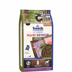 Bosch Hundefutter Maxi Senior Geflügel, 1er Pack (1 x 12.5 kg), Senior, Volaille, Riz, 12,5 kg