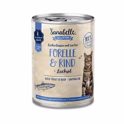 Sanabelle 4015598020916, Adulte, Bœuf, Truite, 400 g, Sans grain, Sans soja, Pas de couleurs artificielles