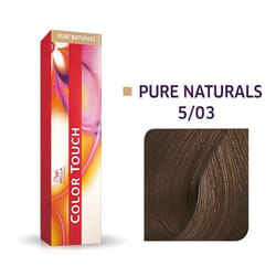 Wella Color Touch, Pure Naturals 5/03, 60 ml couleur de cheveux Marron