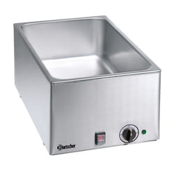 Bain Marie Professionnel GN 1/1 Profondeur 150 mm - Bartscher - Gris - 1200 Watt