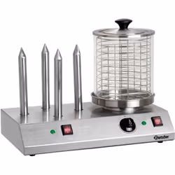 Appareil à hot-dog BARTSCHER BA.A120.408 - 4 plots chauffants - Acier inoxydable - Température réglable