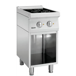 Bartscher 287410 poêle Pose libre Electrique Noir, Acier inoxydable