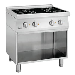 Bartscher 287420 poêle Pose libre Electrique Noir, Acier inoxydable