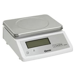 Bartscher A300117 escabeaux de cuisine Gris, Argent, Blanc Comptoir Rectangle Balance de ménage électronique