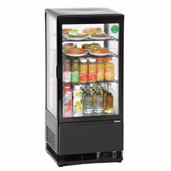 Bartscher 700277G, Noir, Verre, Plastique, Droite, Boutons, Classe 4, R600a