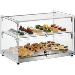Vitrine Buffet Professionnelle 5400 2E-K - 2 Niveaux - Bartscher - Inox - Porte(s) - Contemporain