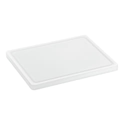 Bartscher A120528 planche à découper pour cuisine Rectangulaire Polyéthylène Blanc