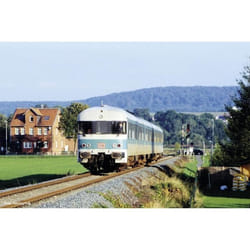 Wagon à moteur diesel BR 624 de la DB AG - PIKO - Vert menthe - Train diesel