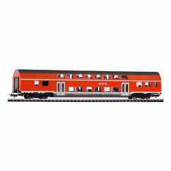 PIKO Bi-Level Coach DB Regio VI, Modèle de chemin de fer, HO (1:87), unisexe, Noir, Rouge