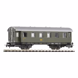 PIKO Pass.Car B 2nd Cl. DR III, Modèle de chemin de fer, HO (1:87), unisexe, Noir, Vert, Gris