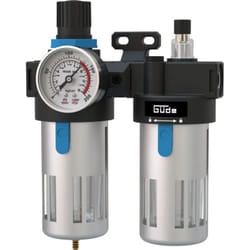 Guede - Unité de maintenance 1/4' - Filtre régulateur + lubrificateur