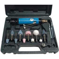 Meuleuse pneumatique droite - set 15 pièces
