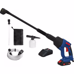 Idéal pour travaux de nettoyage et d'arrosage Tension d'alimentation : 18 V Débit max : 120 l/h Pression maximale : 22 bars H ...