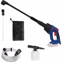 Idéal pour travaux de nettoyage et d'arrosage Tension d'alimentation : 18 V Débit max : 120 l/h Pression maximale : 22 bars H ...